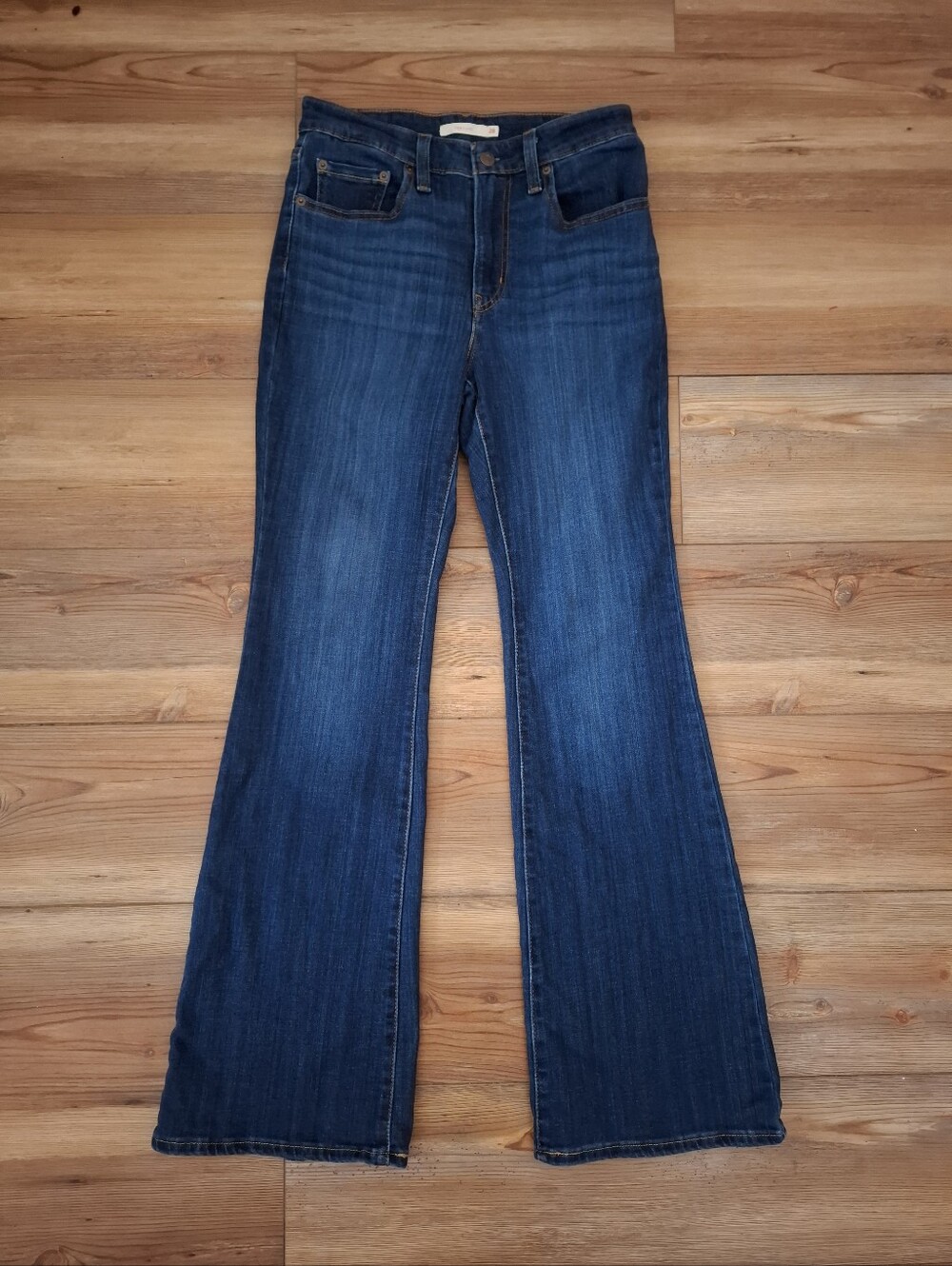 Levi's 726 High-rise Flare Women's Jeans 28 Dark Wash Blue